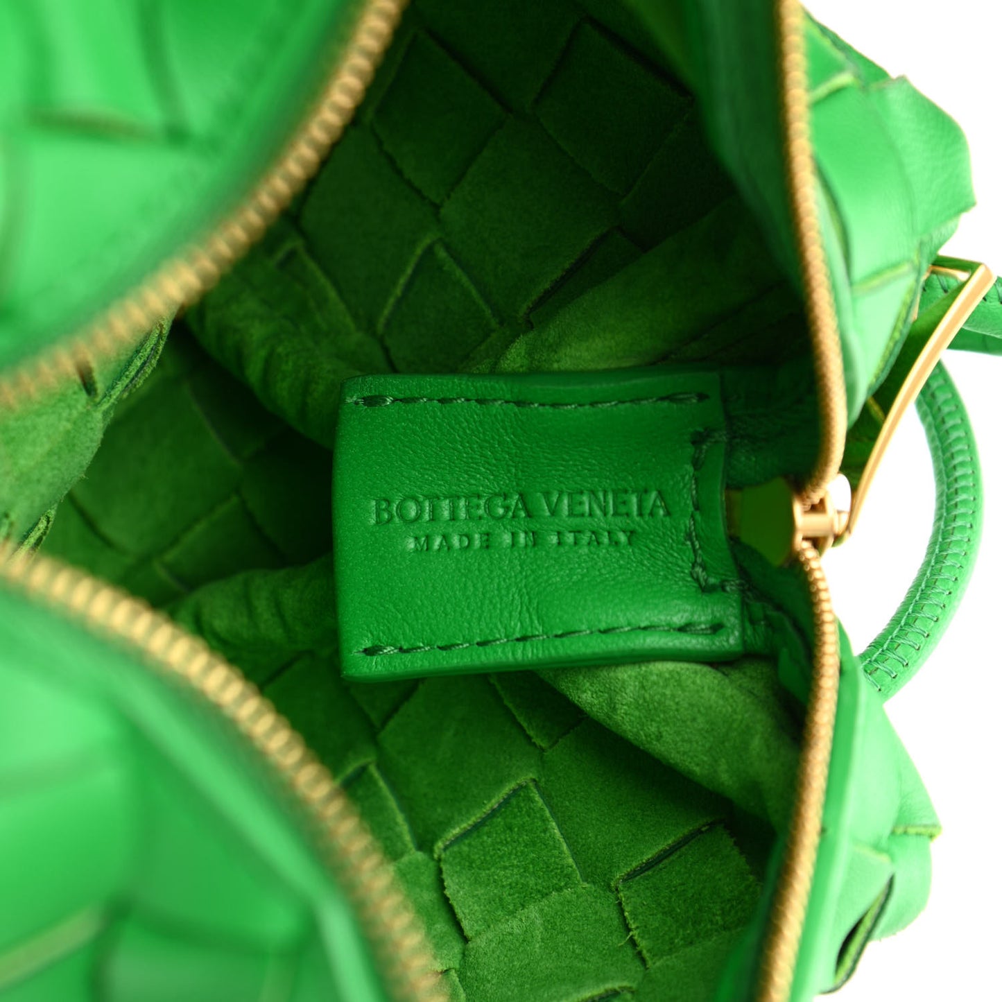 Nappa Intrecciato Mini Loop Camera Bag Parakeet
