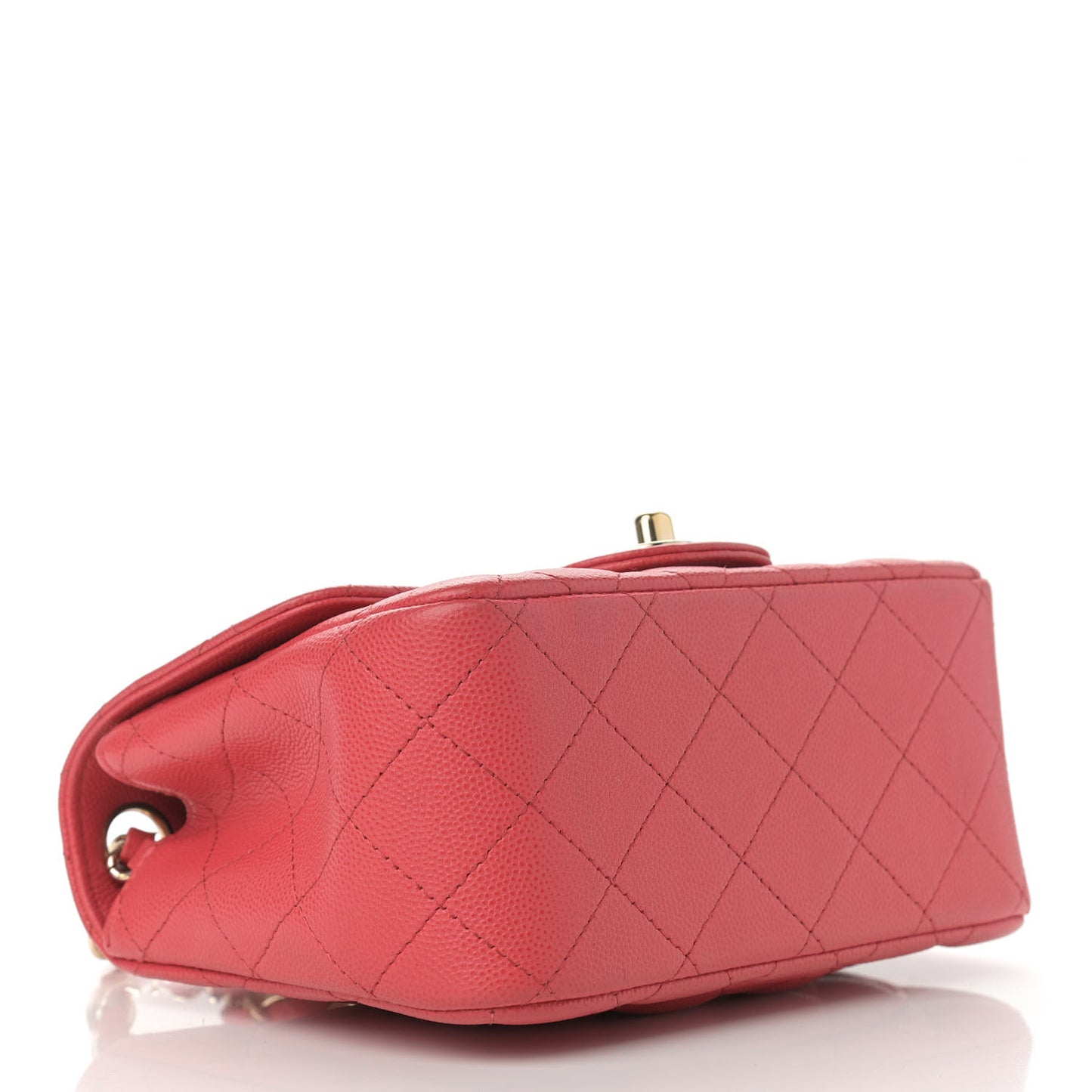 Caviar Quilted Mini Square Flap Pink