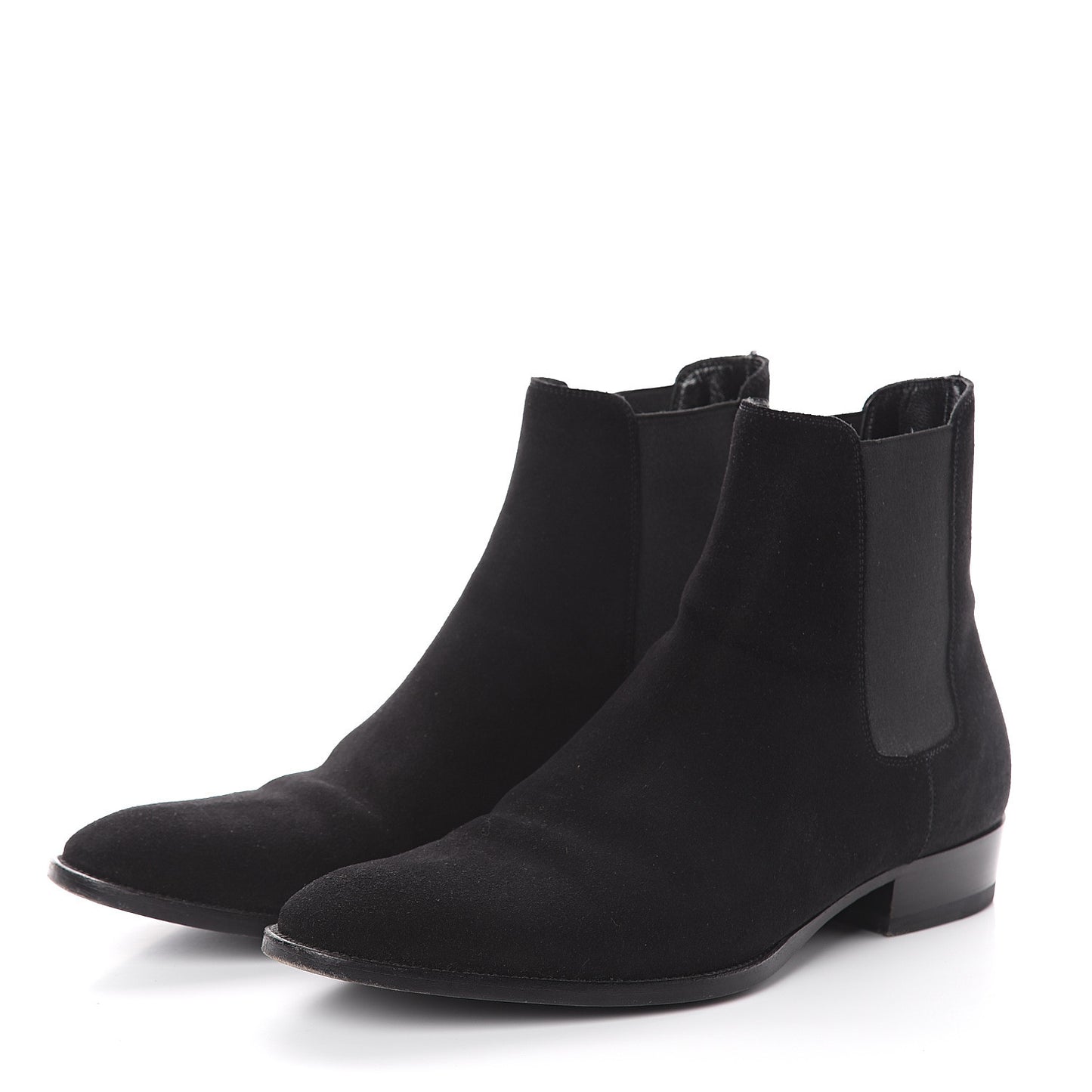 Suede Mens Wyatt Chelsea Boots 41.5 Black