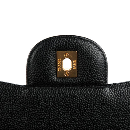Chanel Caviar Quilted Jumbo Single Flap Black 5 of 8
