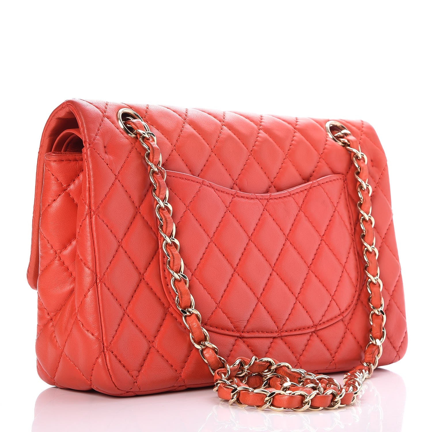 Chanel Lambskin Quilted Medium Double Flap Red 4 of 8