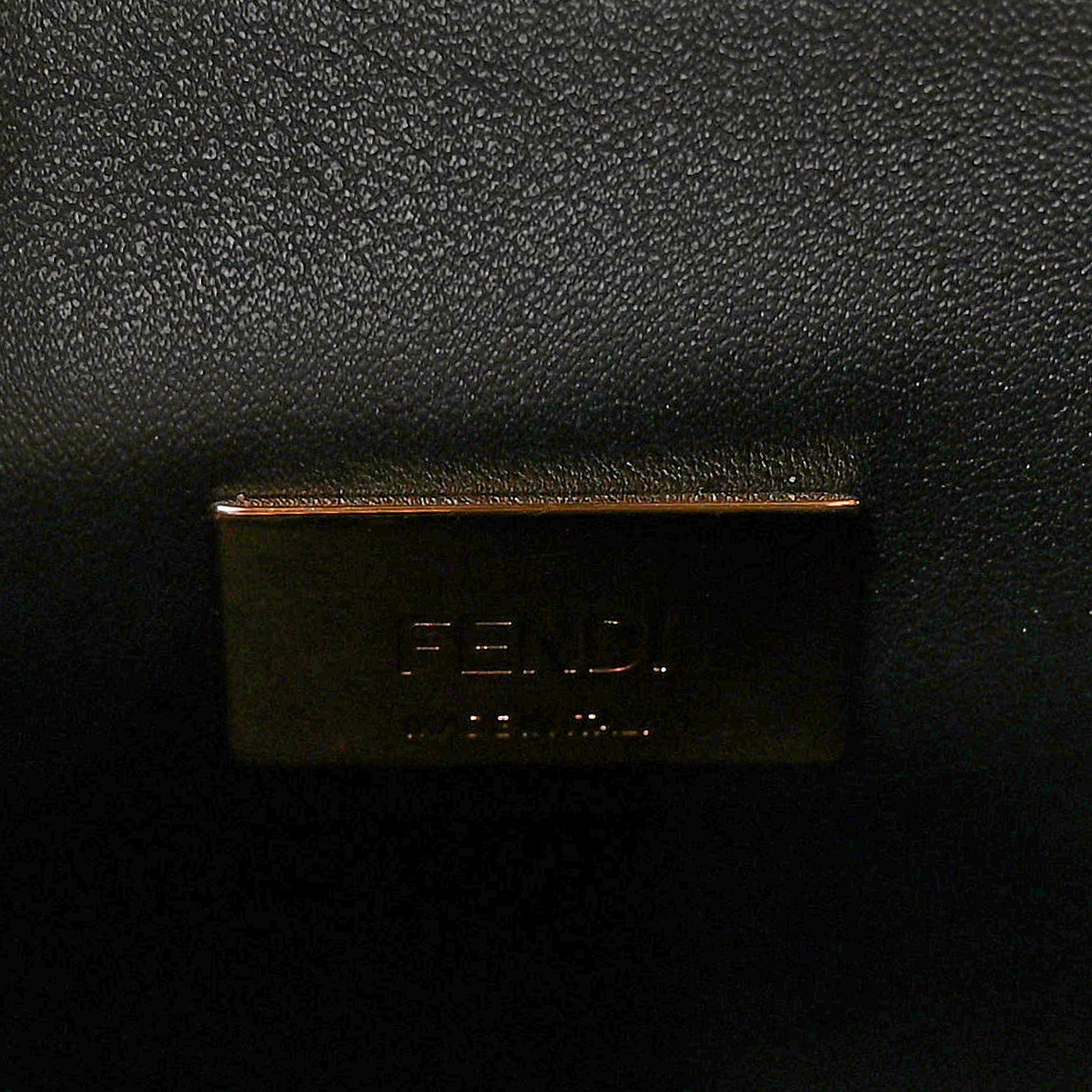 Fendi Vitello Tahiti Burro Medium Peekaboo Iconic Essentially Satchel Tortora Black 6 of 9