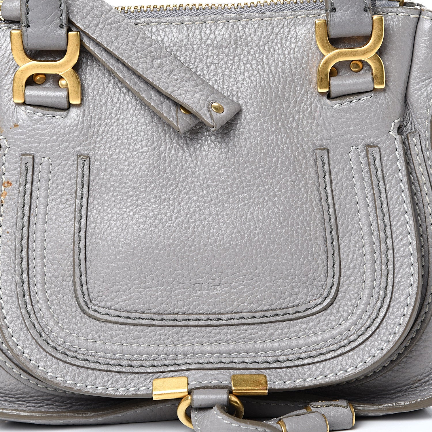 Chloe Calfskin Mini Marcie Satchel Cashmere Grey 7 of 22