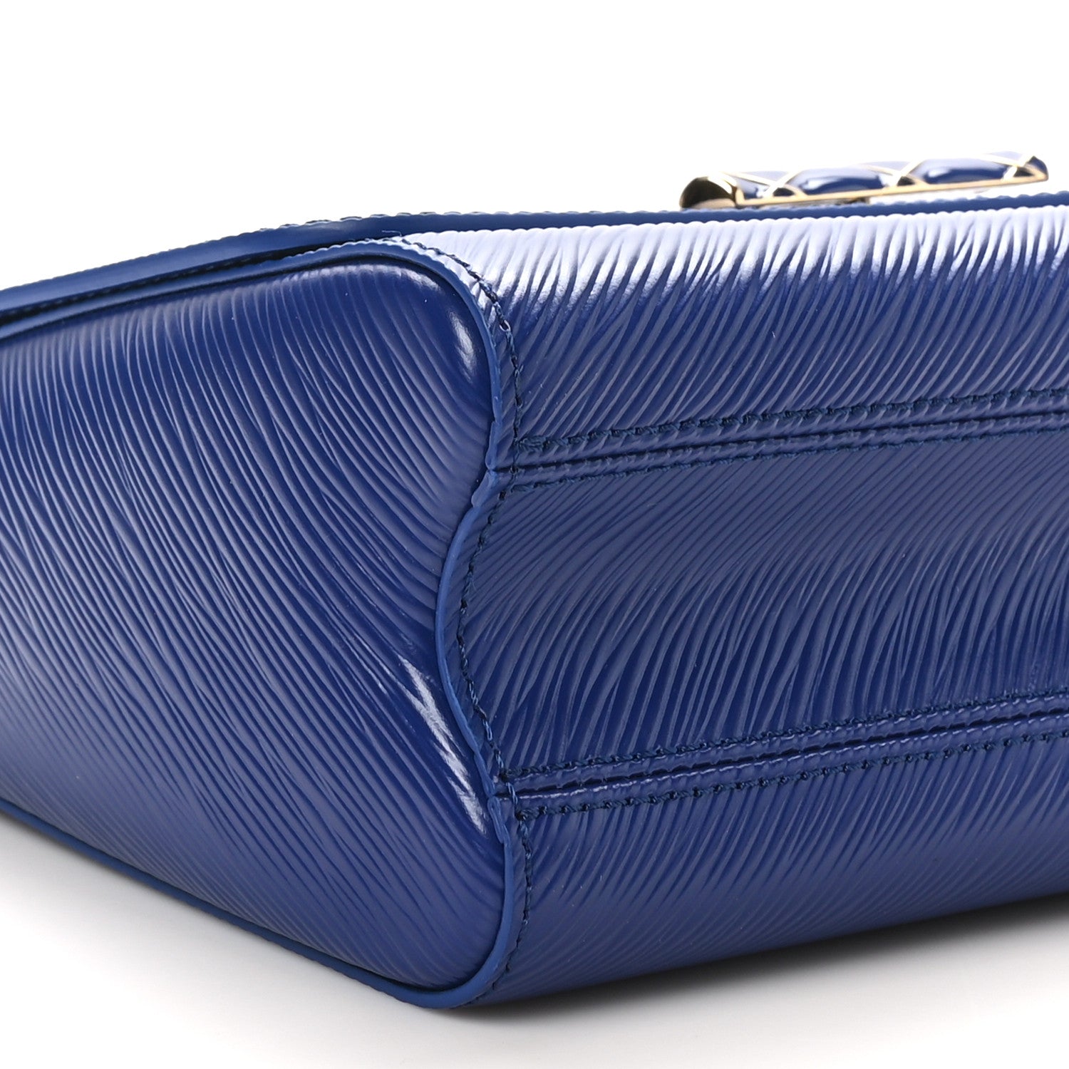 Louis Vuitton Epi Enamel Wave Twist Shoulder Bag MM Smalt Blue 9 of 10