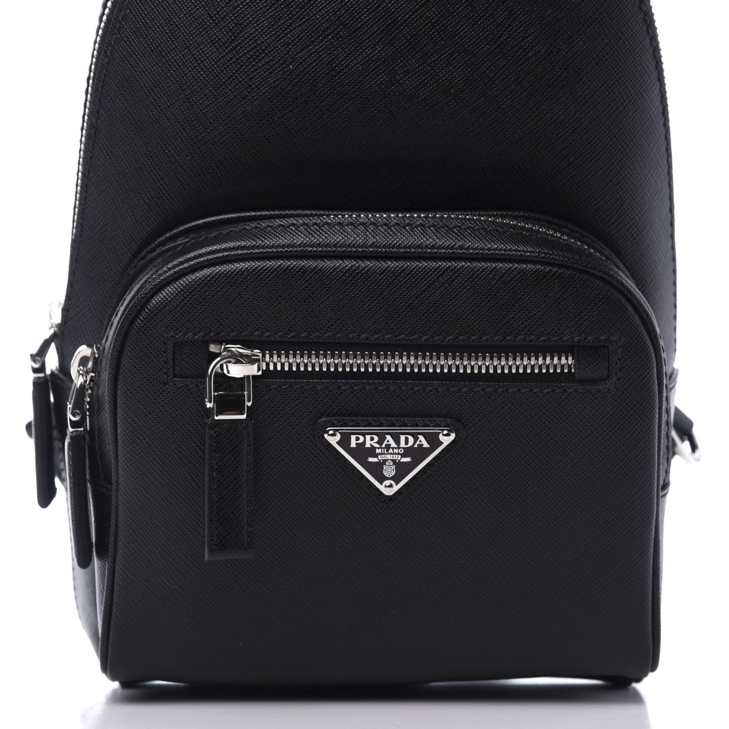 Saffiano Sling Backpack Black