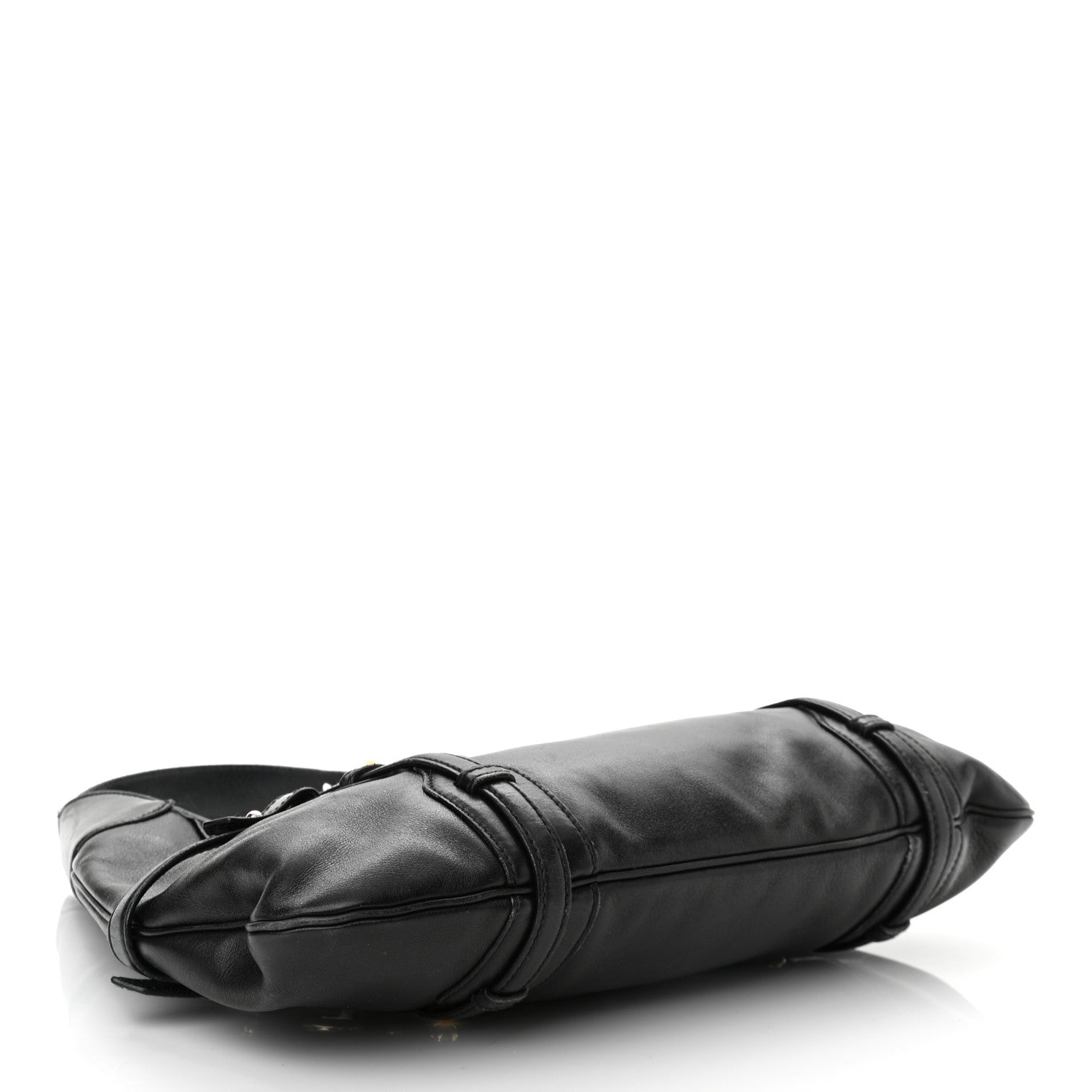 Gucci Calfskin Horsebit 85th Anniversary Hobo Black 3 of 12