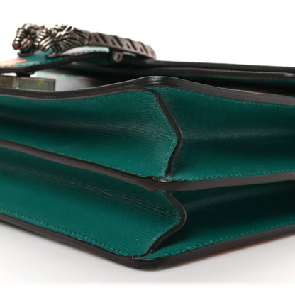 Gucci Calfskin Blooms Print Small Dionysus Shoulder Bag Bright Emerald Multicolor 9 of 9