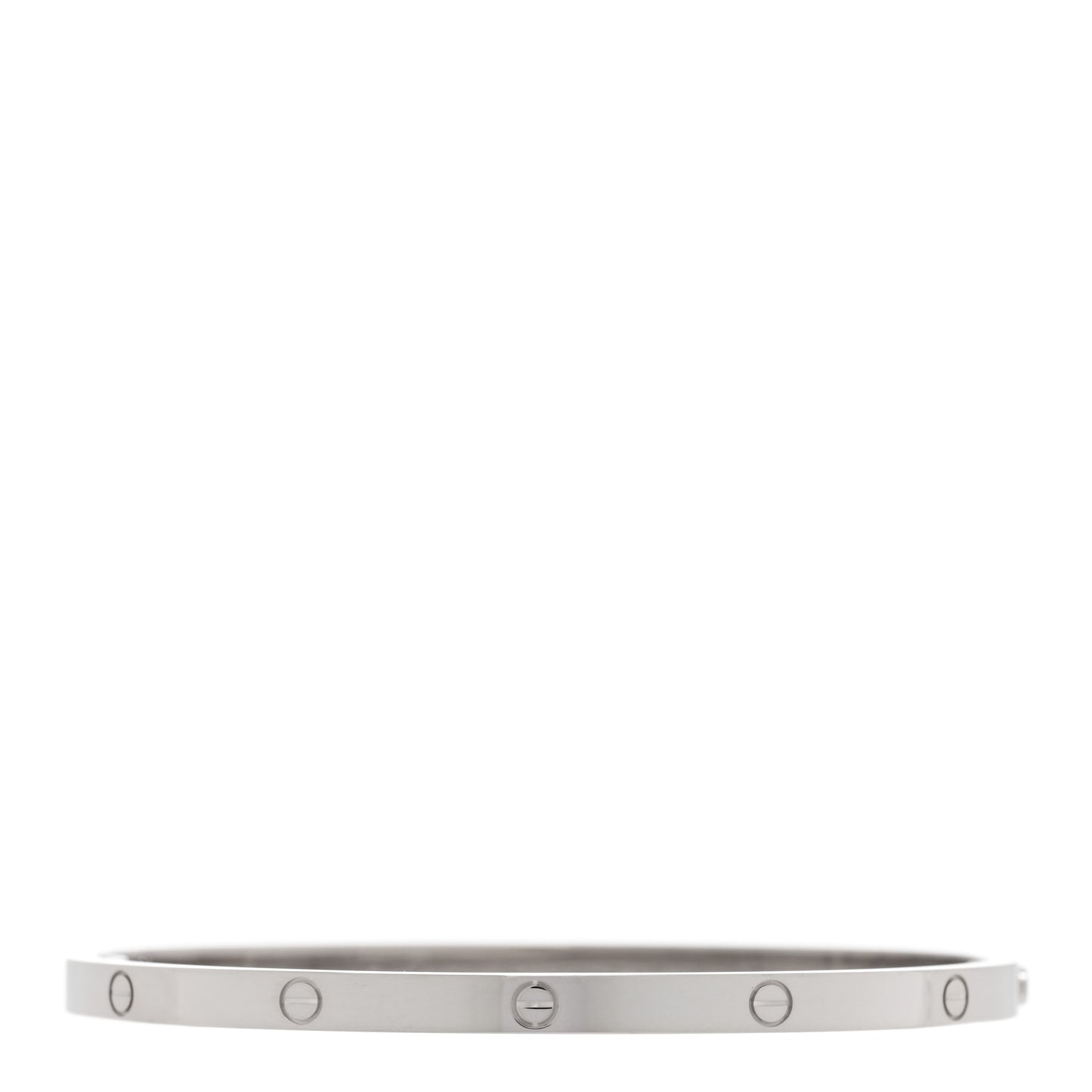 18K White Gold Small LOVE Bracelet 17