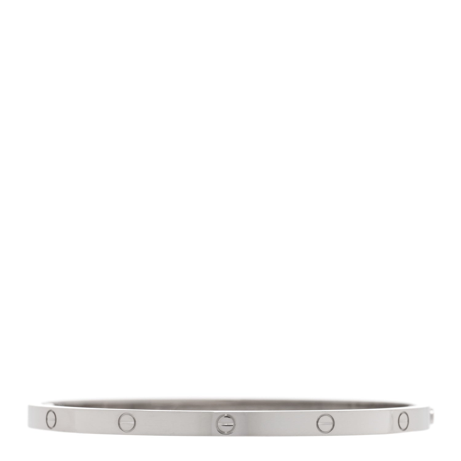Cartier 18K White Gold Small LOVE Bracelet 17 1 of 7