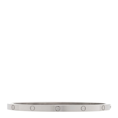 Cartier 18K White Gold Small LOVE Bracelet 17 1 of 7