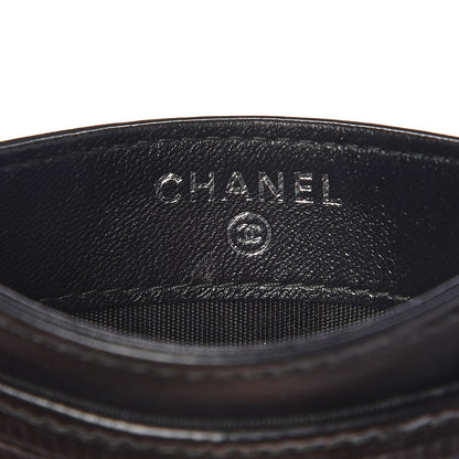 Chanel Lizard Card Holder Black 5 of 8