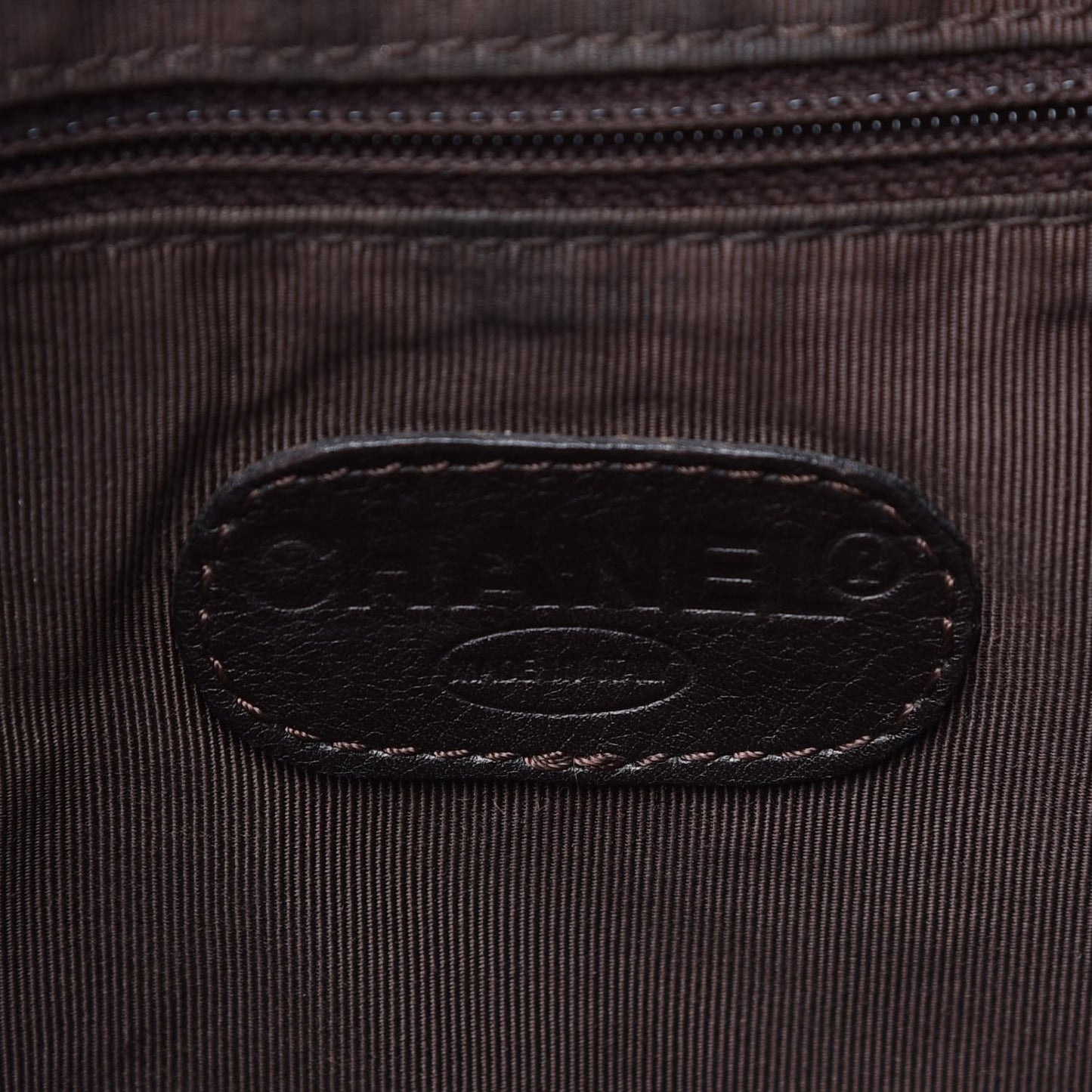 Calfskin Drawstring Backpack Brown