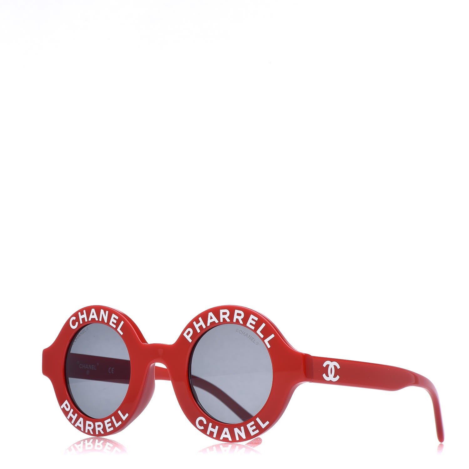 Chanel x Pharrell Williams Round 19mm Sunglasses Red 1 of 7