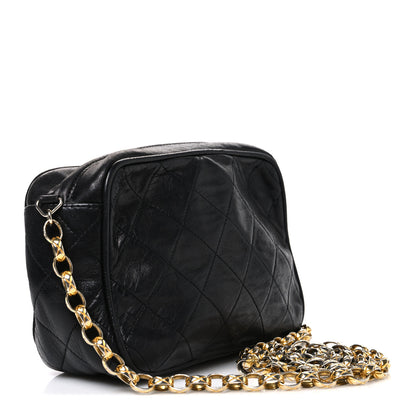Chanel Lambskin Quilted Tassel Camera Case Black 2 of 10