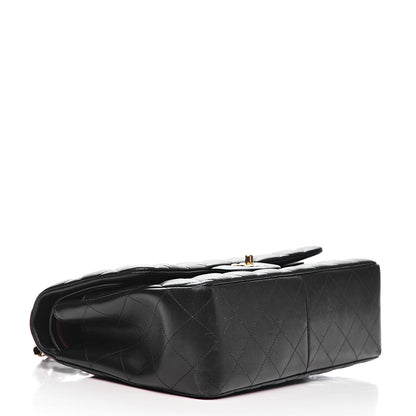 Chanel Lambskin Quilted Jumbo Double Flap Black 4 of 15