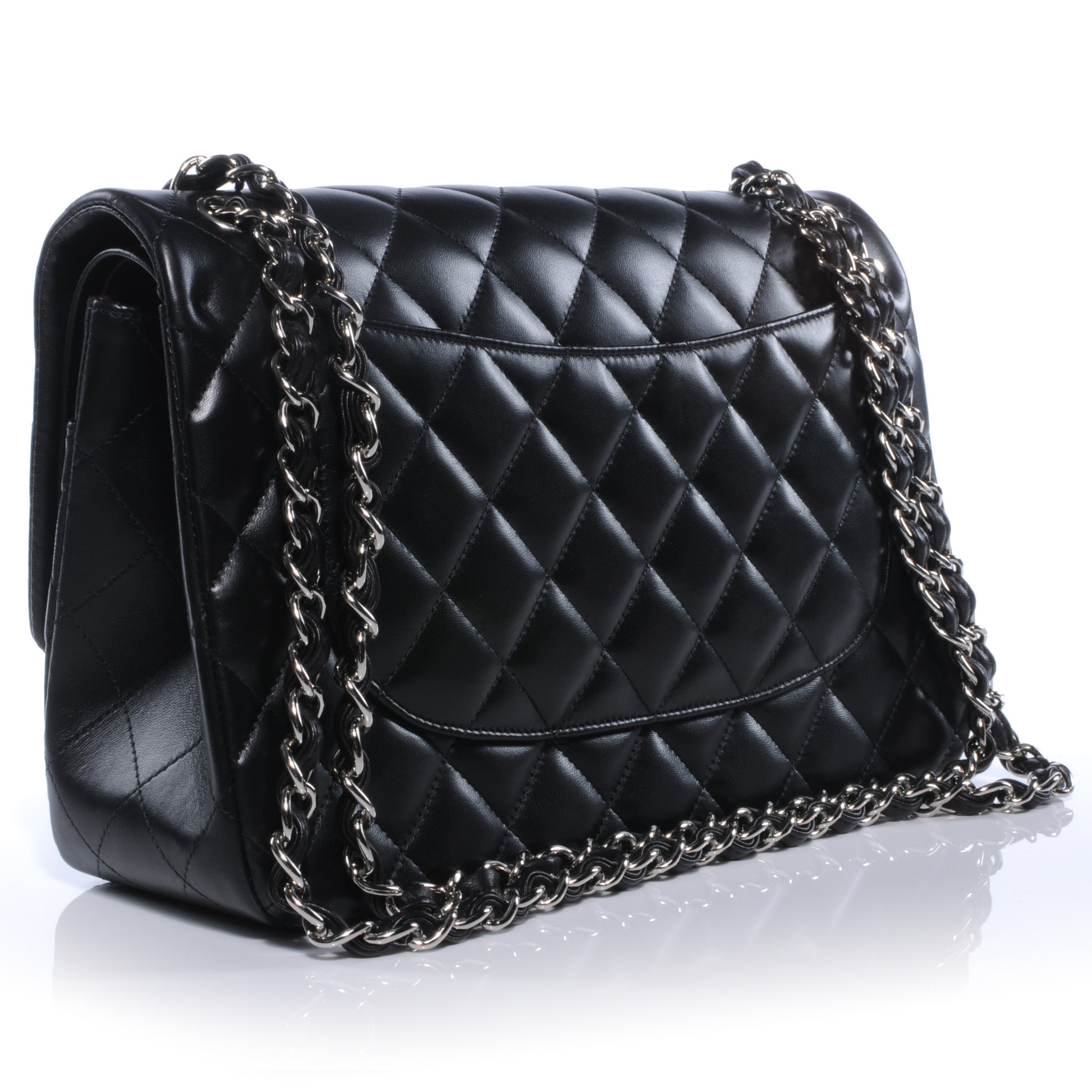 Chanel Lambskin Jumbo Double Flap Black 3 of 9