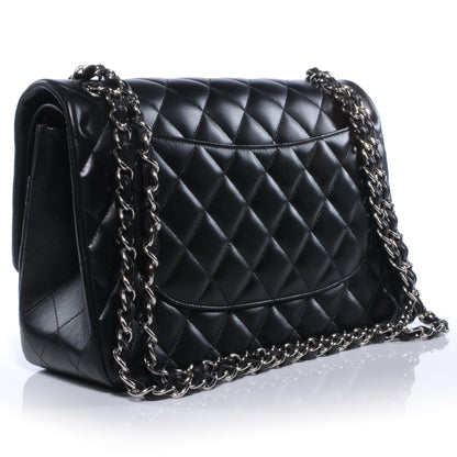 Chanel Lambskin Jumbo Double Flap Black 3 of 9