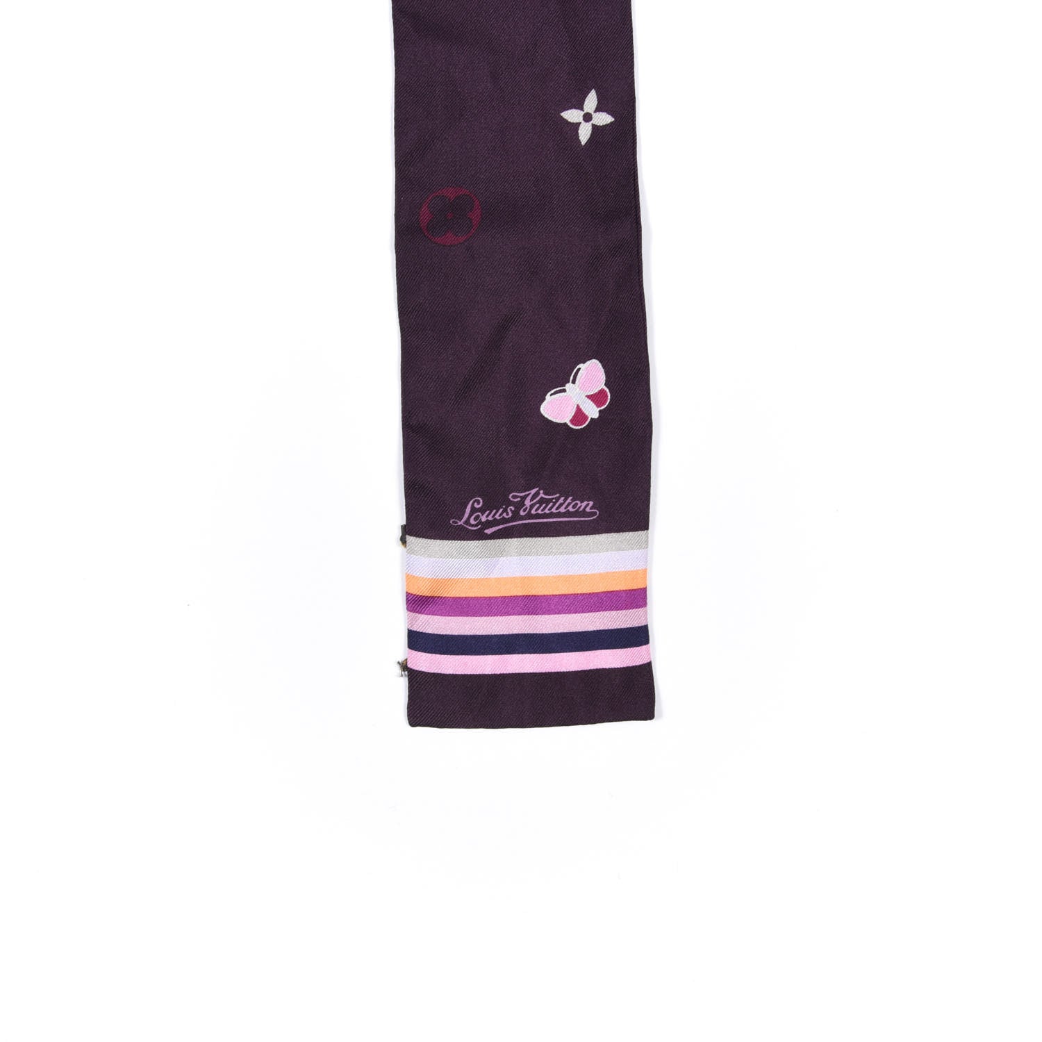 Louis Vuitton Silk Papillon Butterfly Bandeau Violet 2 of 5