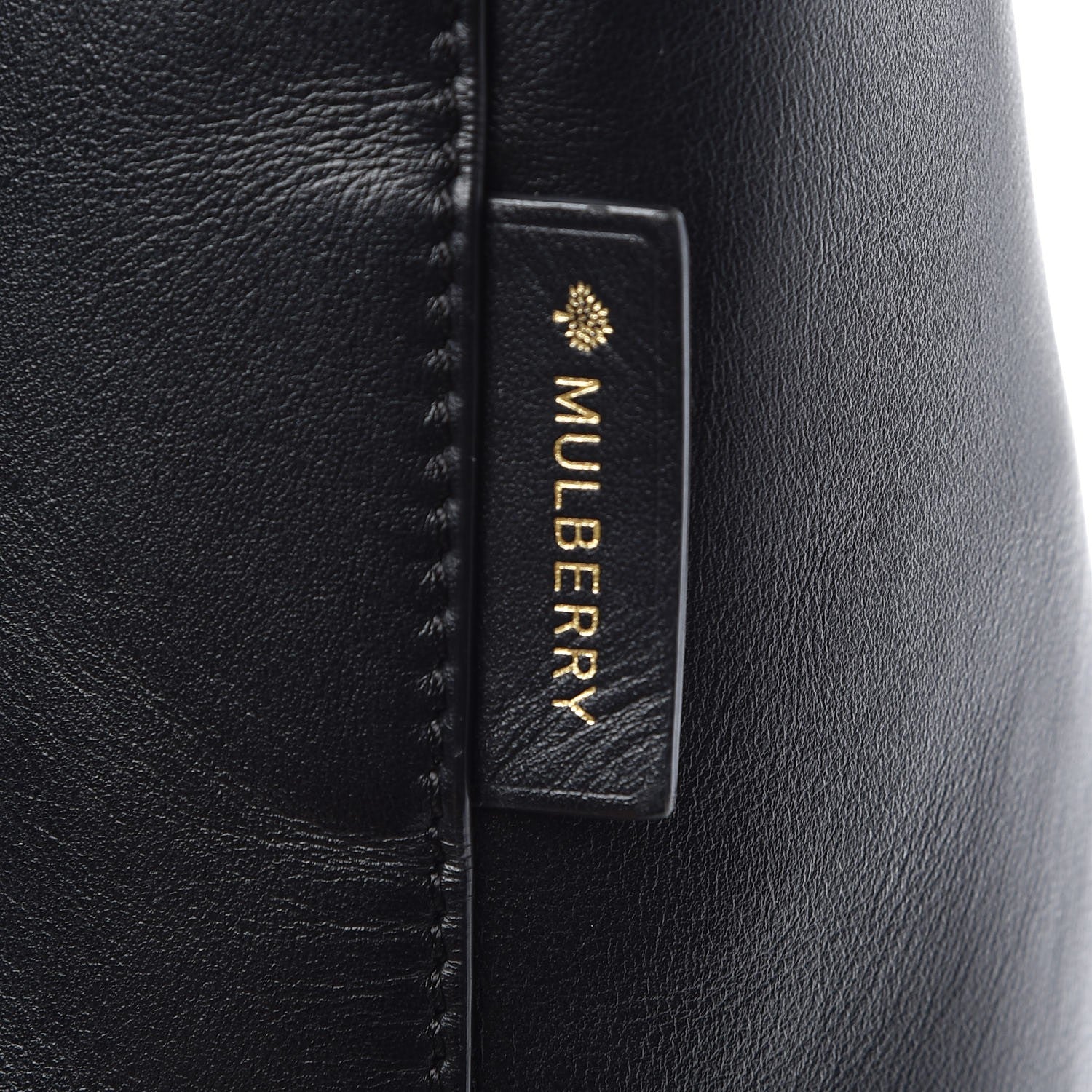 Mulberry Calfskin Kite Bucket Bag Black 10 of 12