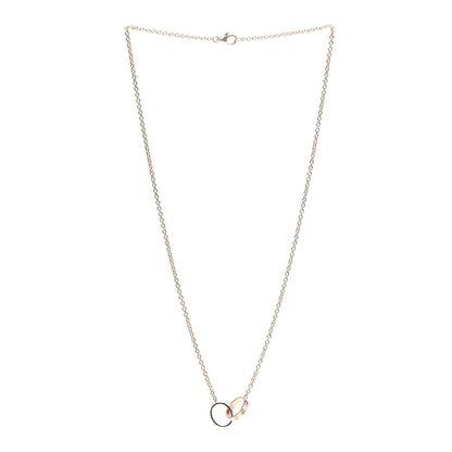 Cartier 18K Pink Gold Interlocking LOVE Necklace 3 of 8