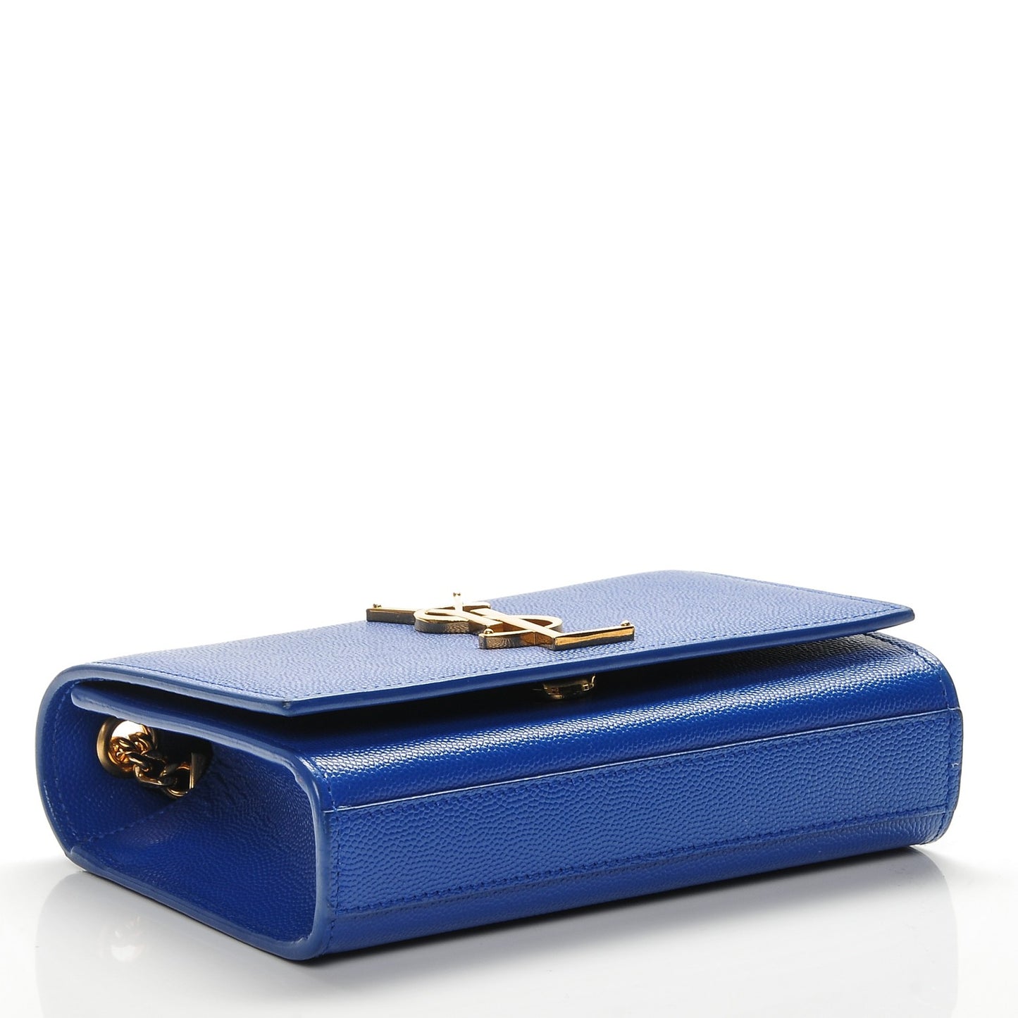 Grain De Poudre Small Classic Monogram Kate Satchel Royal Blue