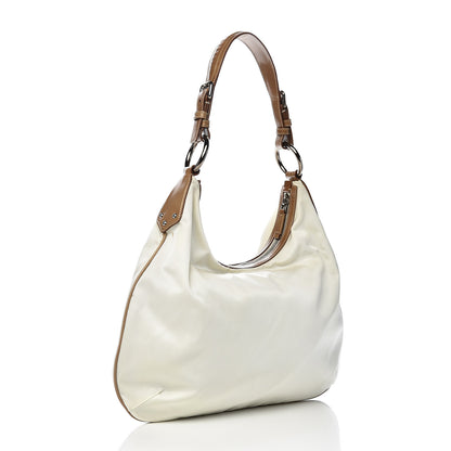 Prada Tessuto Nylon Logo Sacca White Cammello 3 of 12