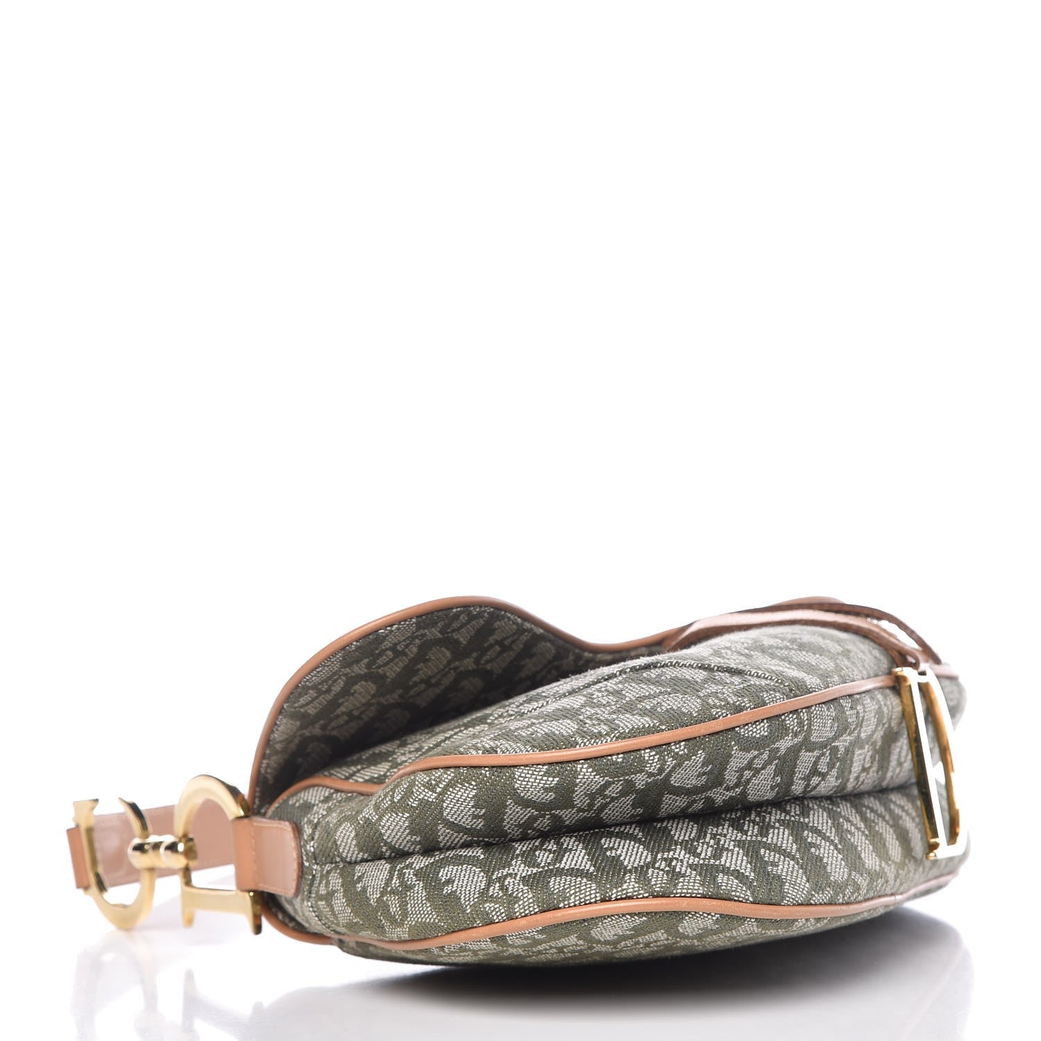 Christian Dior Monogram Saddle Bag Green 4 of 7