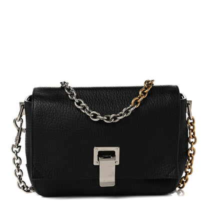 Proenza Schouler Pebbled Calfskin Extra Small Courier Black 1 of 8