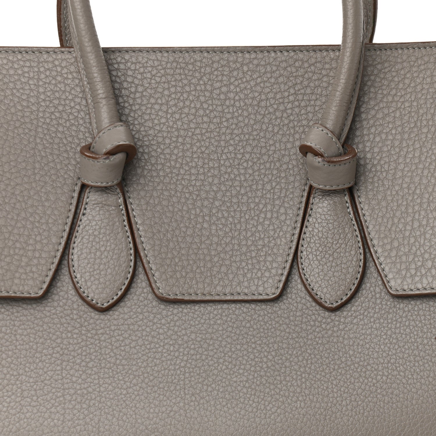 Celine Crisped Calfskin Mini Tie Knot Tote Medium Grey 8 of 14