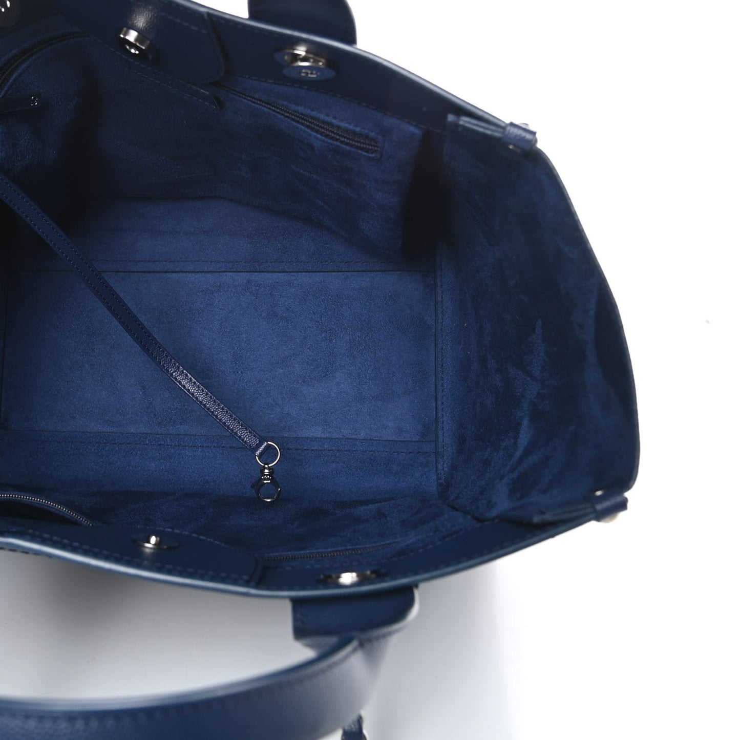 Caviar Small Studded Deauville Tote Navy