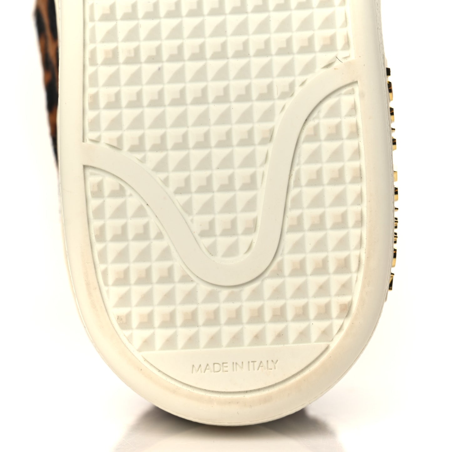 Calfskin Pony Hair Leopard Monogram Frontrow Sneakers 35