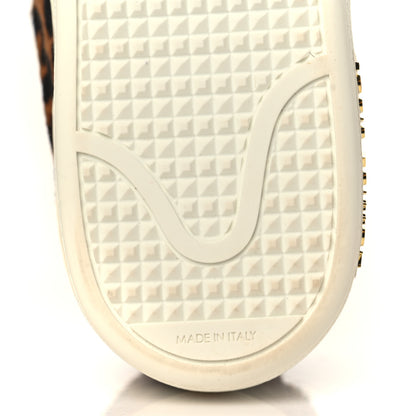 Louis Vuitton Calfskin Pony Hair Leopard Monogram Frontrow Sneakers 35 6 of 8