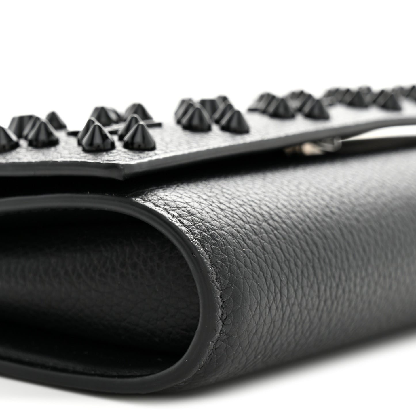 Calfskin Spikes Loubinthesky Paloma Wallet on Chain Rocket