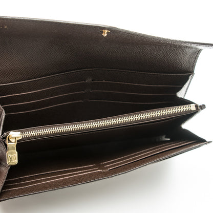 Louis Vuitton Damier Ebene Sarah Wallet NM 5 of 8