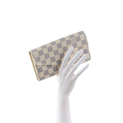 Louis Vuitton Damier Azur Sarah Wallet NM 2 of 7