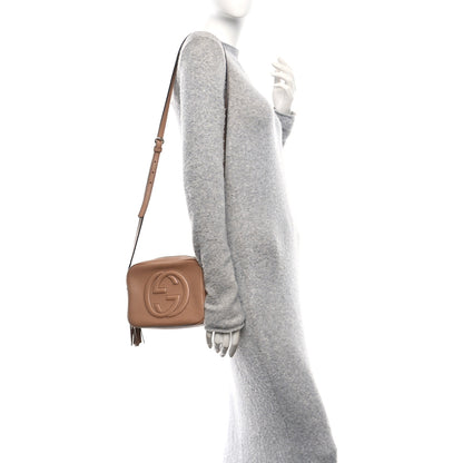Gucci Pebbled Calfskin Small Soho Disco Bag Camelia 2 of 11
