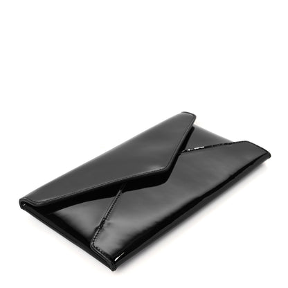 Saint Laurent Patent Paloma Envelope Clutch Black Black 4 of 8