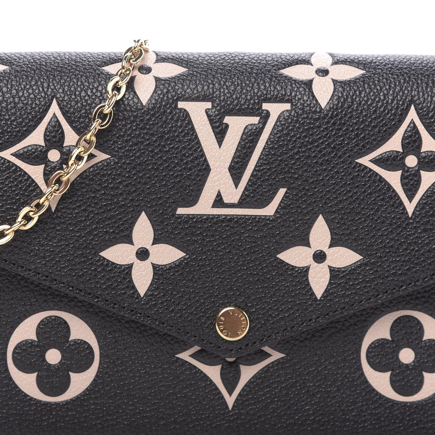 Empreinte Monogram Giant Felicie Pochette Black Beige