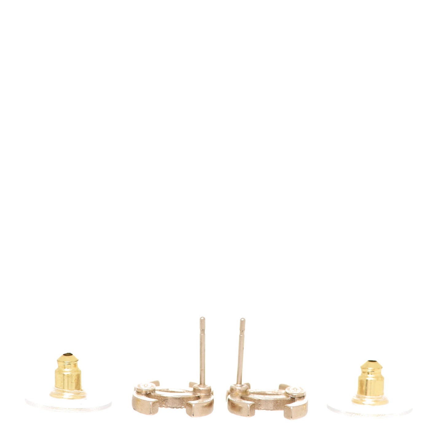 Crystal CC Earrings Gold
