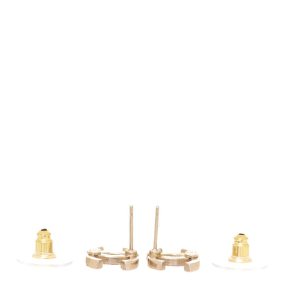 Chanel Crystal CC Earrings Gold 3 of 5