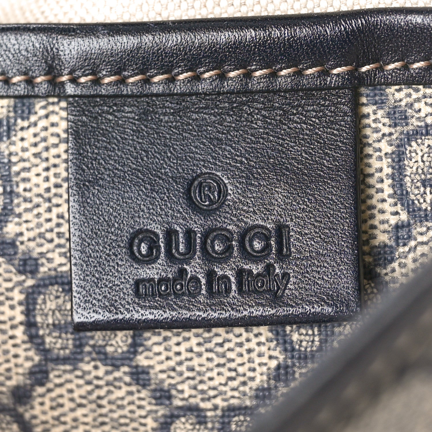 Gucci GG Plus Monogram Signature Web Loop Messenger Blue 6 of 10