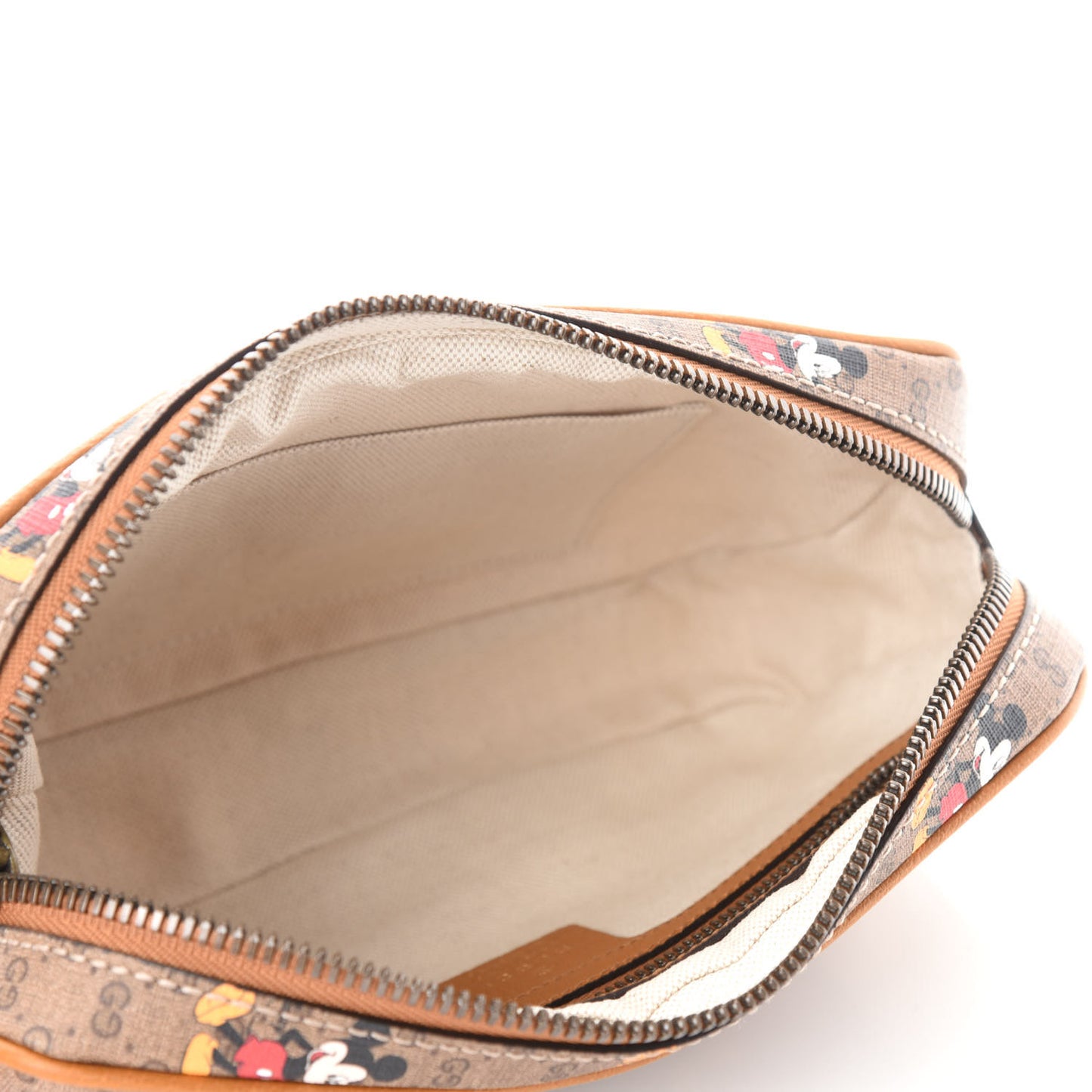 X DISNEY Mini Vintage GG Supreme Monogram Mickey Mouse Small Belt Bag 90 36 Beige Vintage Sun Oil