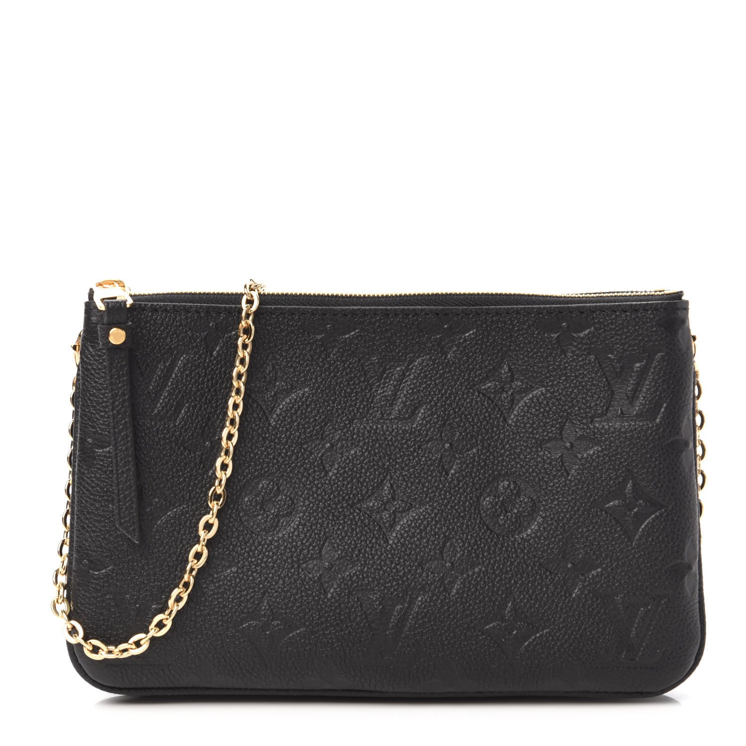 Louis Vuitton Empreinte Double Zip Pochette Black 1 of 10