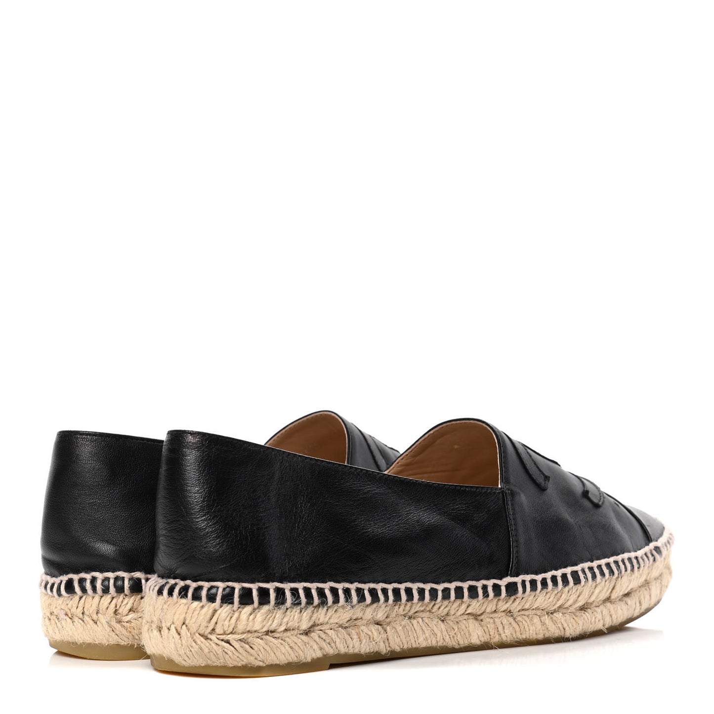 Lambskin CC Espadrilles 40 Black