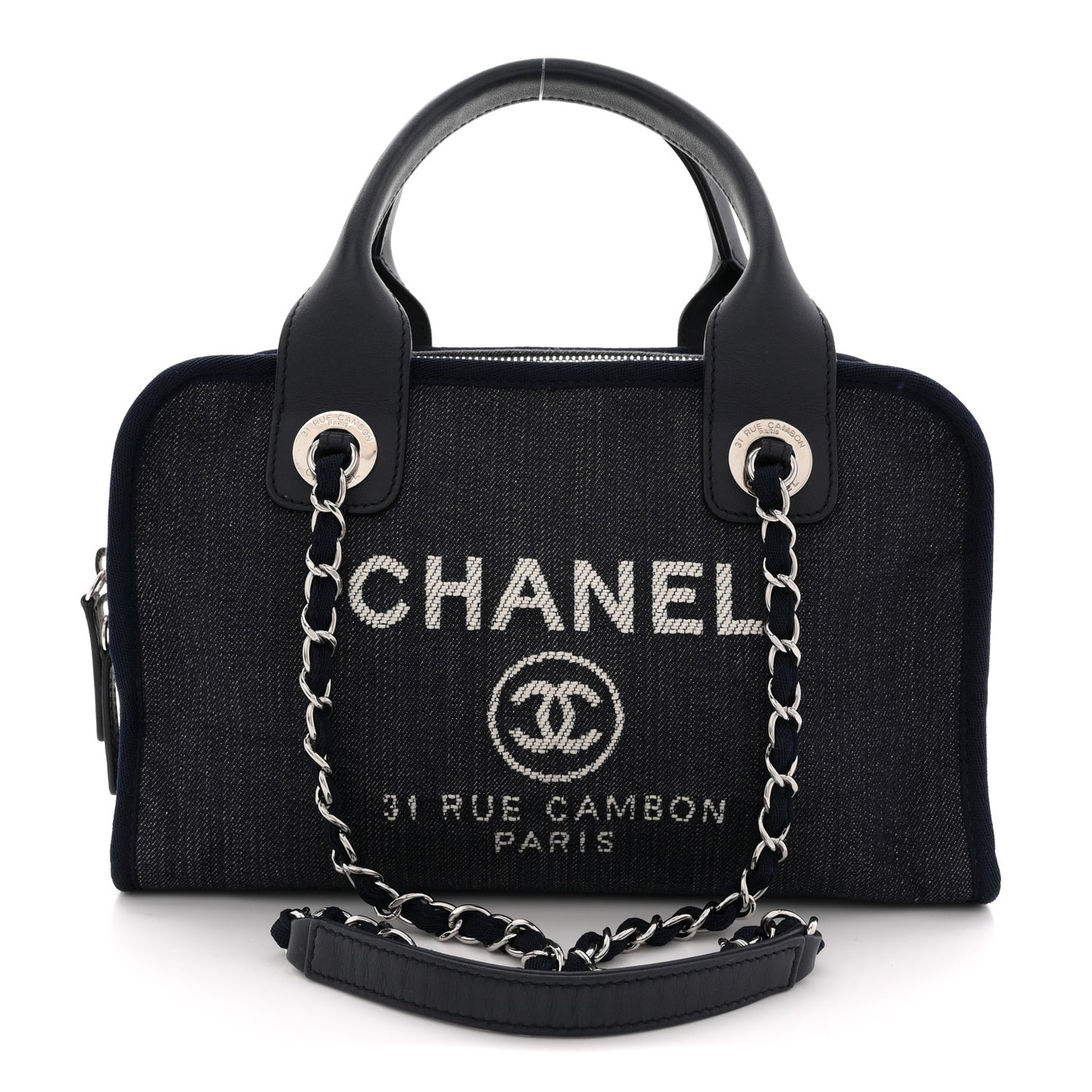 Denim Deauville Bowling Bag Blue