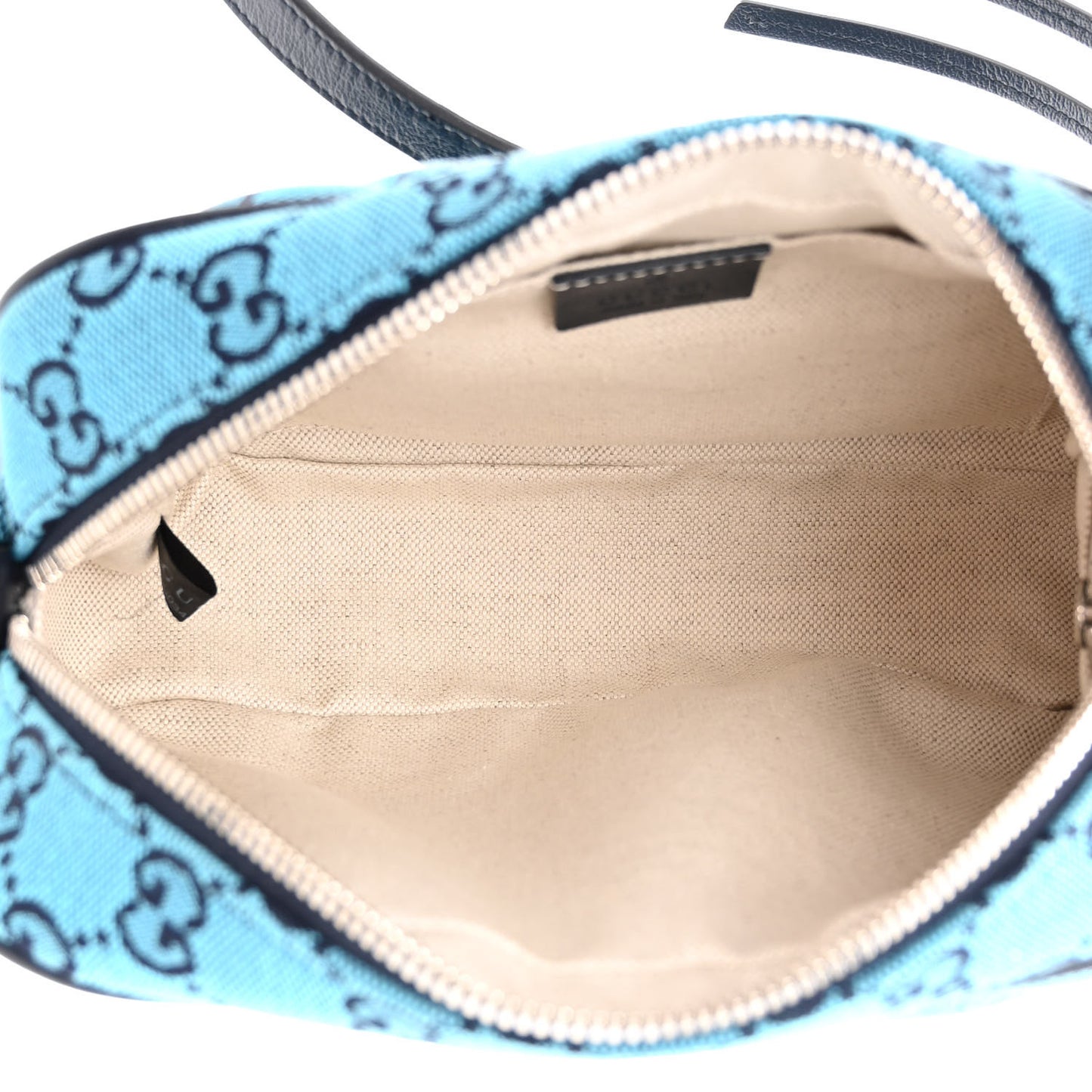 Monogram Multicolor Matelasse Diagonal Small GG Marmont Chain Shoulder Bag Light Blue