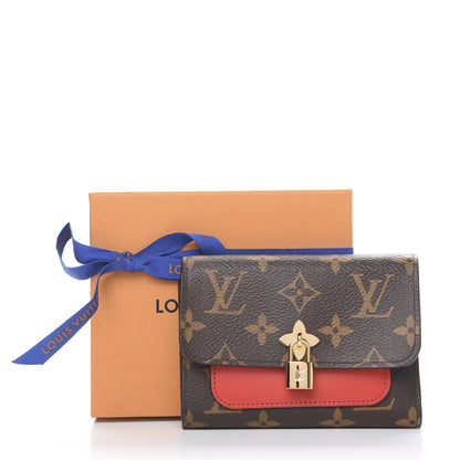 Louis Vuitton Monogram Flower Lock Compact Wallet Coquelicot 8 of 8