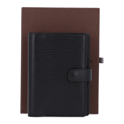 Louis Vuitton Epi Small Ring Agenda Cover Black 7 of 7