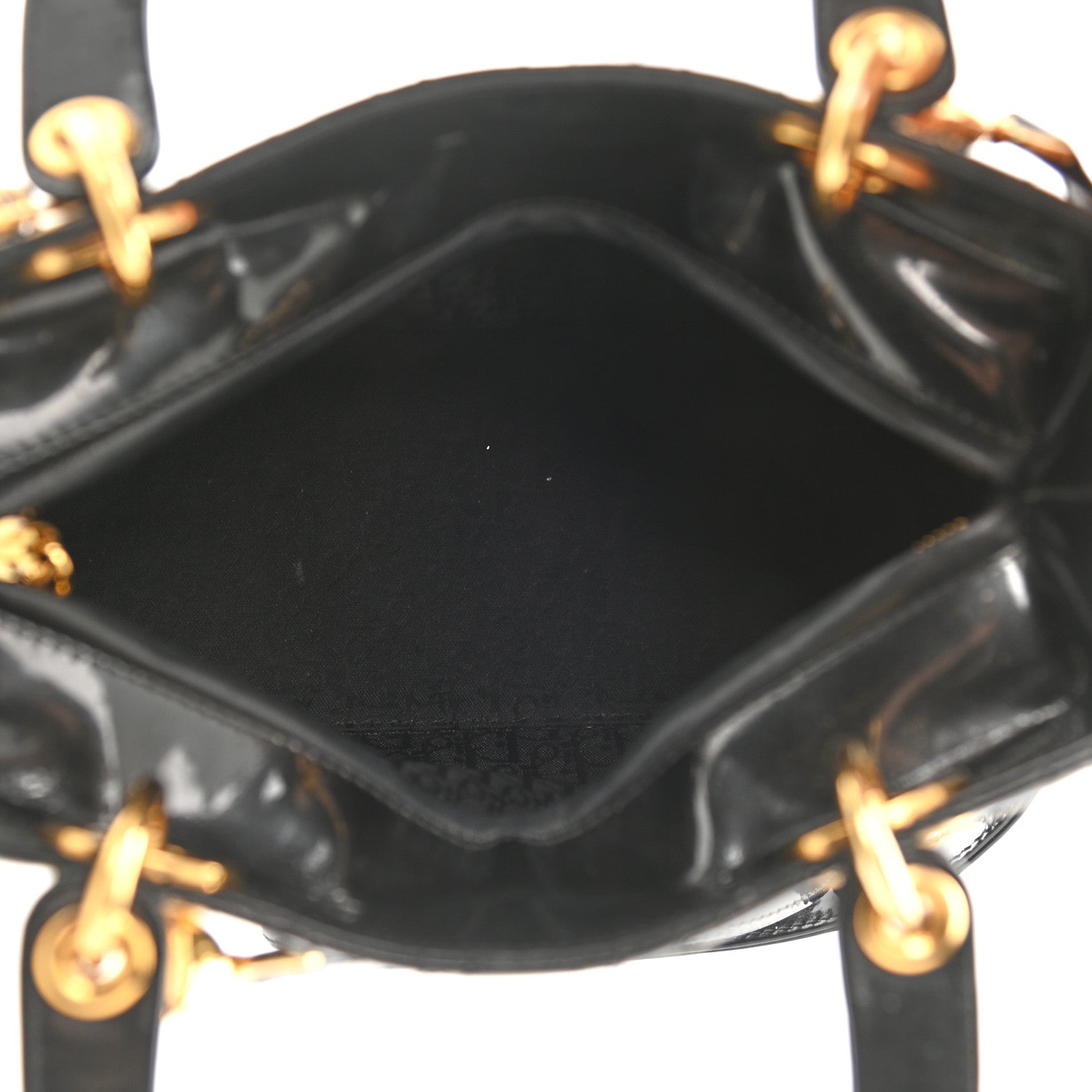 Christian Dior Patent Cannage Medium Lady Dior Black 5 of 10