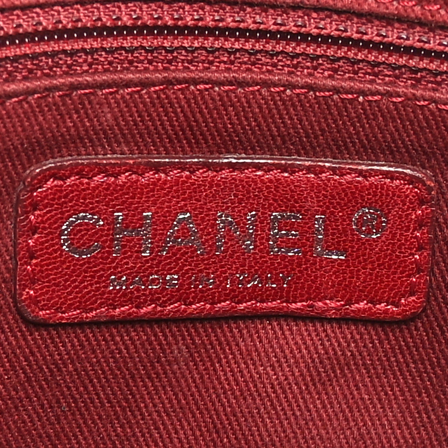 Chanel Metallic Aged Calfskin Quilted Cotton Club Pochette Bronze 6 of 10